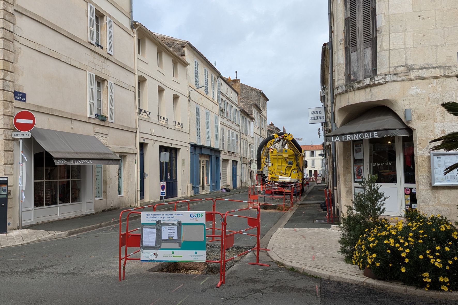 Travaux rue Lesson octobre 2024