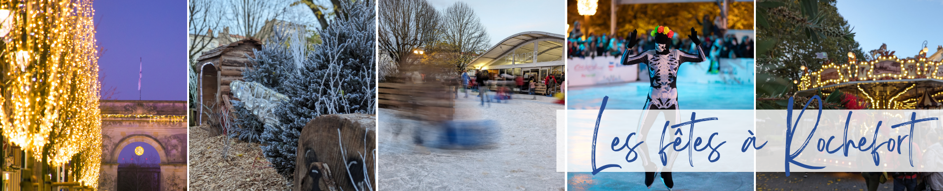 photos illuminations et patinoire Rochefort