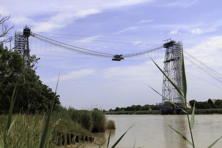 Dépose dernier élément tablier Pont Transbordeur