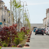 photo de la rue La Fayette et des candélabres 